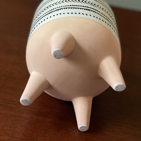 Mid-Mod Boho Geometric Ceramic Planter / Plant Pot - Picture 8 of 12